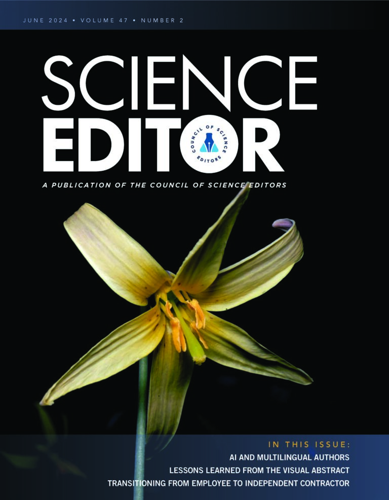 Science Editor 47.2 Cover
